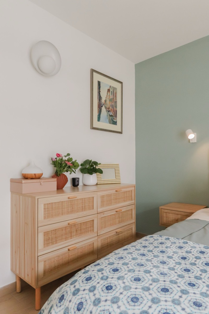 Gyfimoie Dresser Bedroom 6 Drawers Walnut